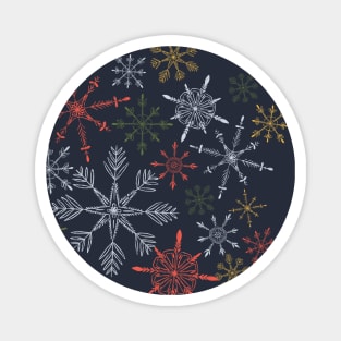 Christmas Snowflakes Magnet
